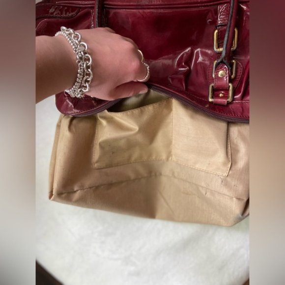 Vintage Michel Angelo red patent leather red purse - Picture 14 of 16